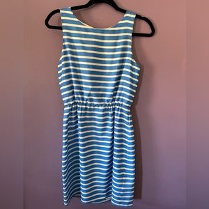 Women’s J.Crew Blue and White Striped Dress Size 0